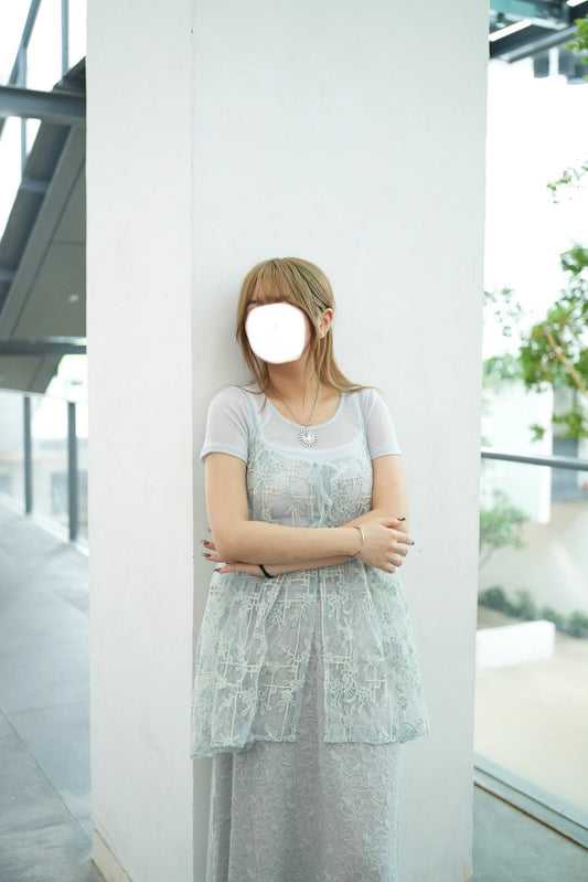 重工刺繡綁帶外撘 三色入￼