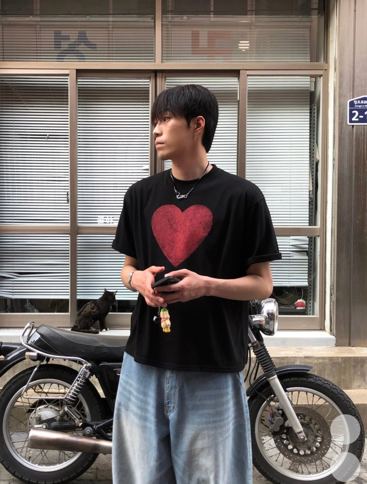 【1+1】心心塗鴉Tee 三色入