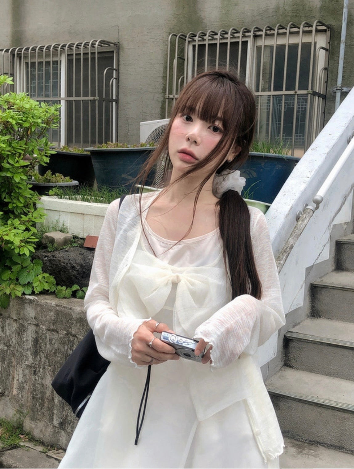 蝴蝶結透透Top 三色入