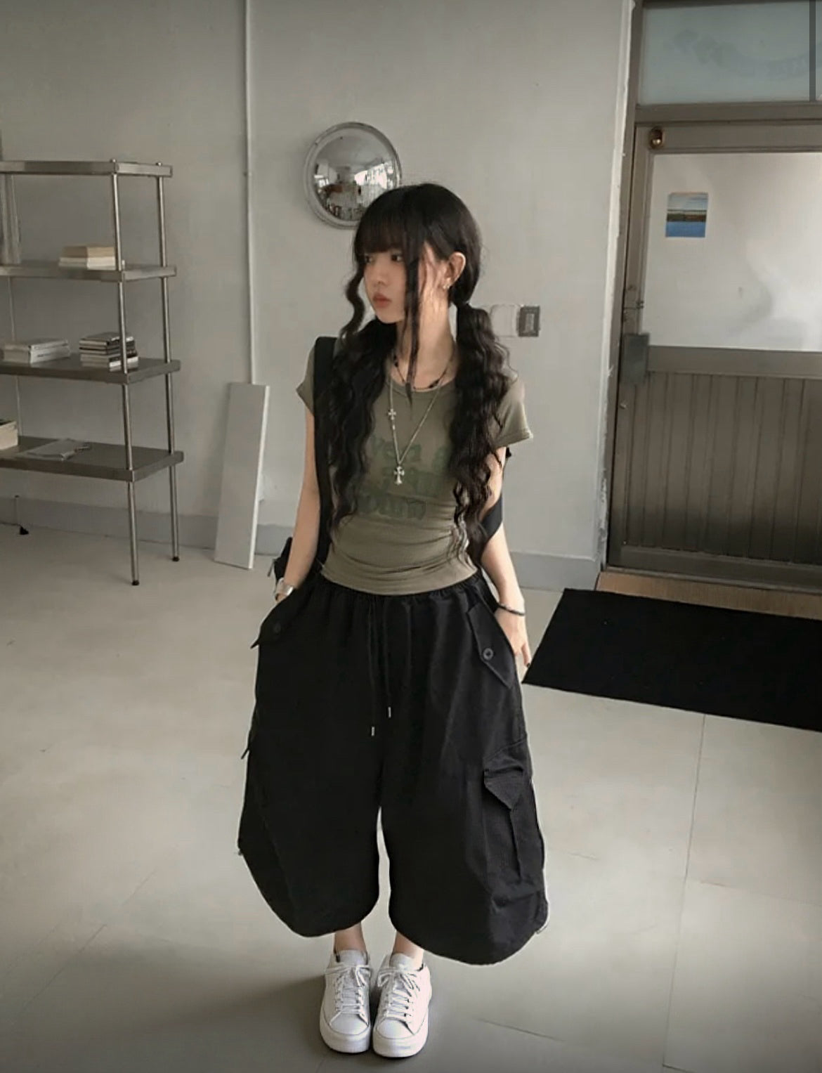 韓制字母貼身Top 三色入