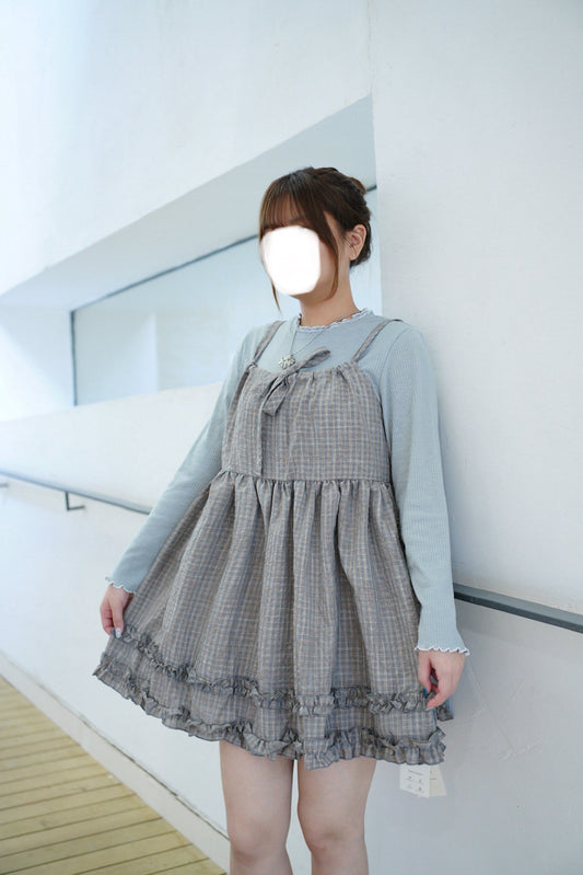 RUFFLE格紋綁帶OPS 四色入￼