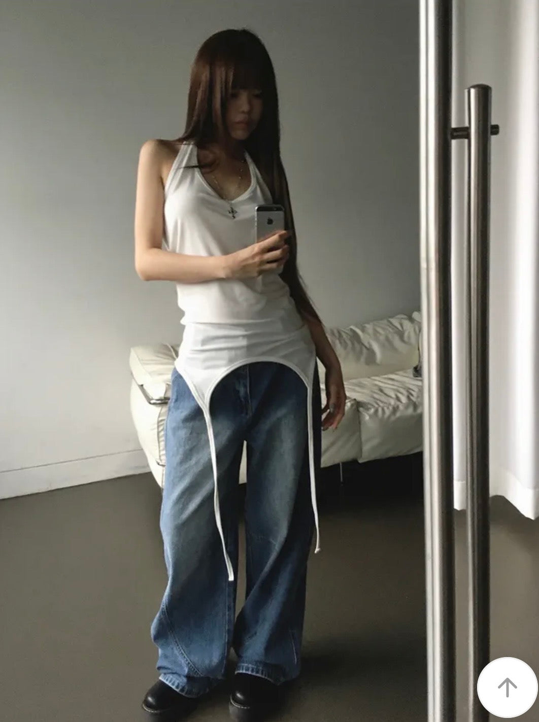 淨色掛頸背心 四色入