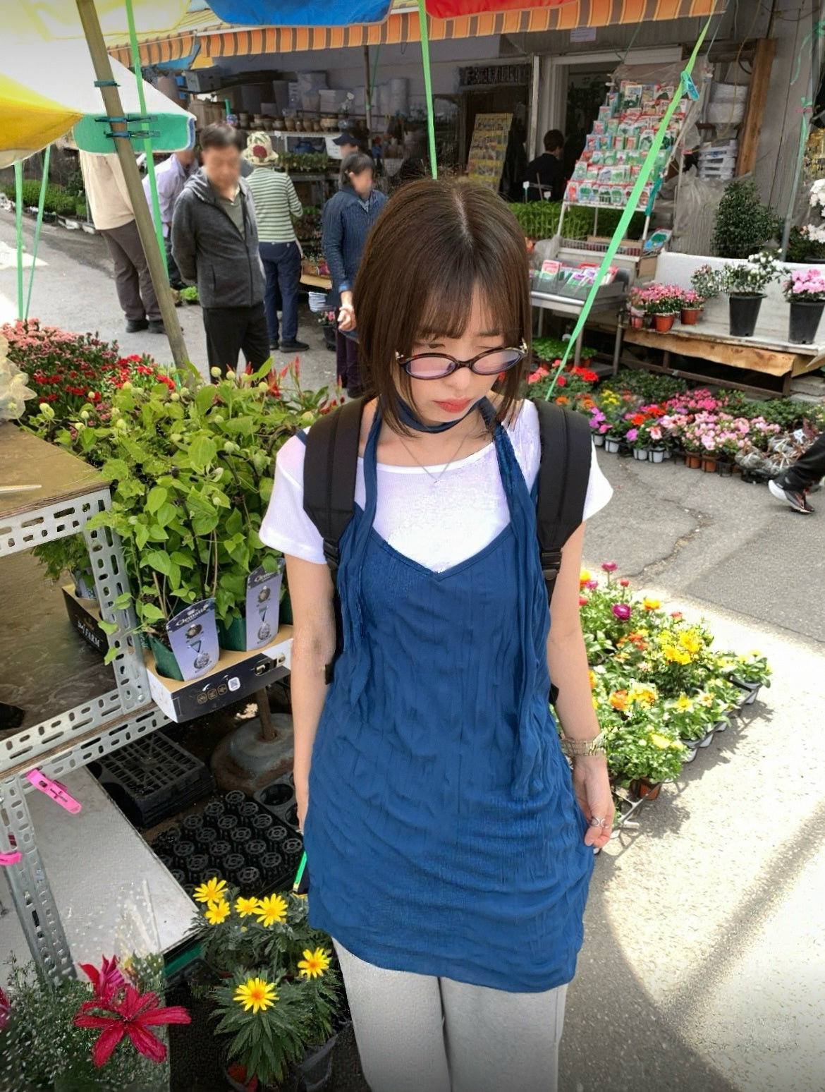 掛頸皺皺短ops 六色入￼