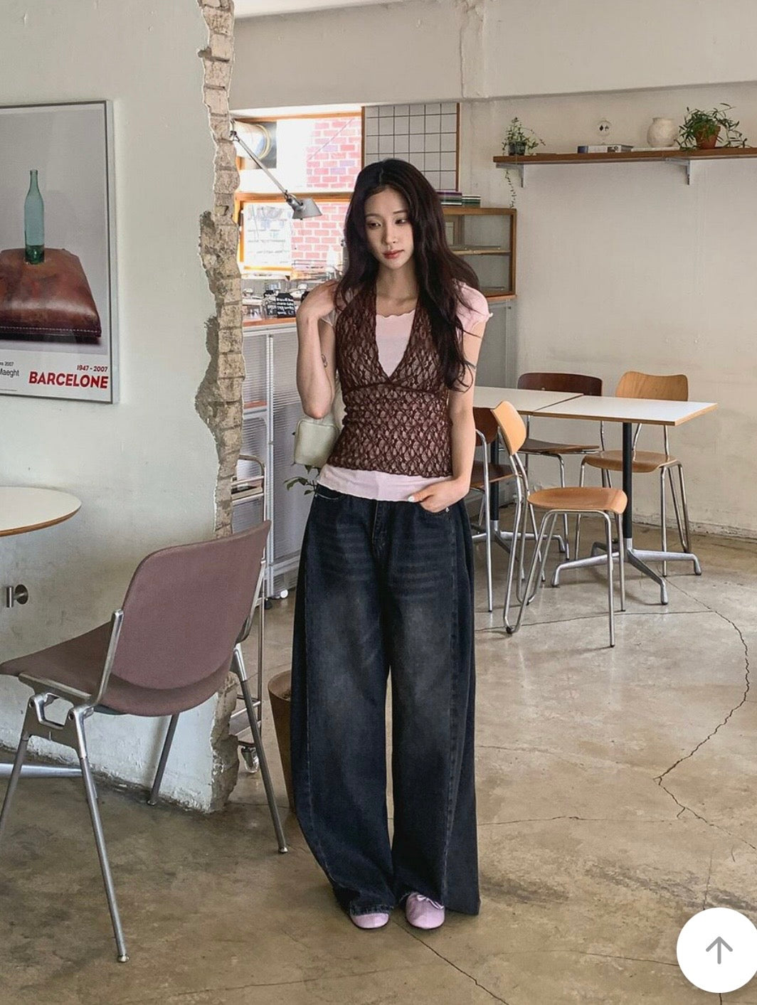 Lace V領短袖兩件set 三色入