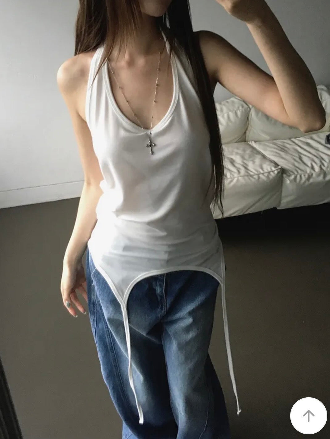 淨色掛頸背心 四色入