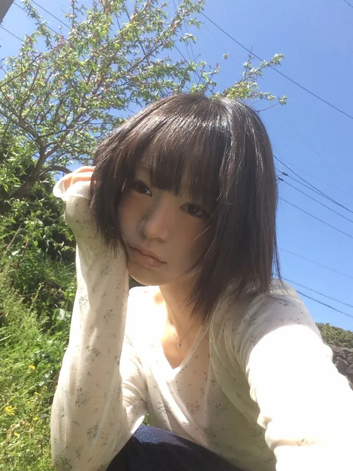 碎花透透薄長袖