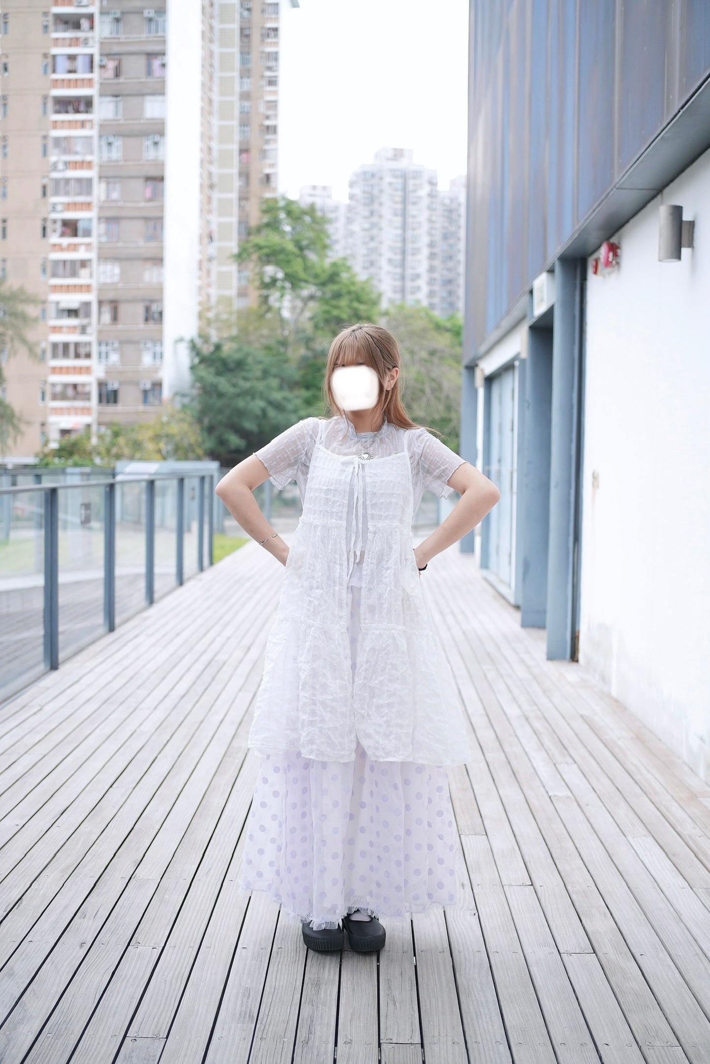 Ruffle波點蛋糕裙 五色入￼￼