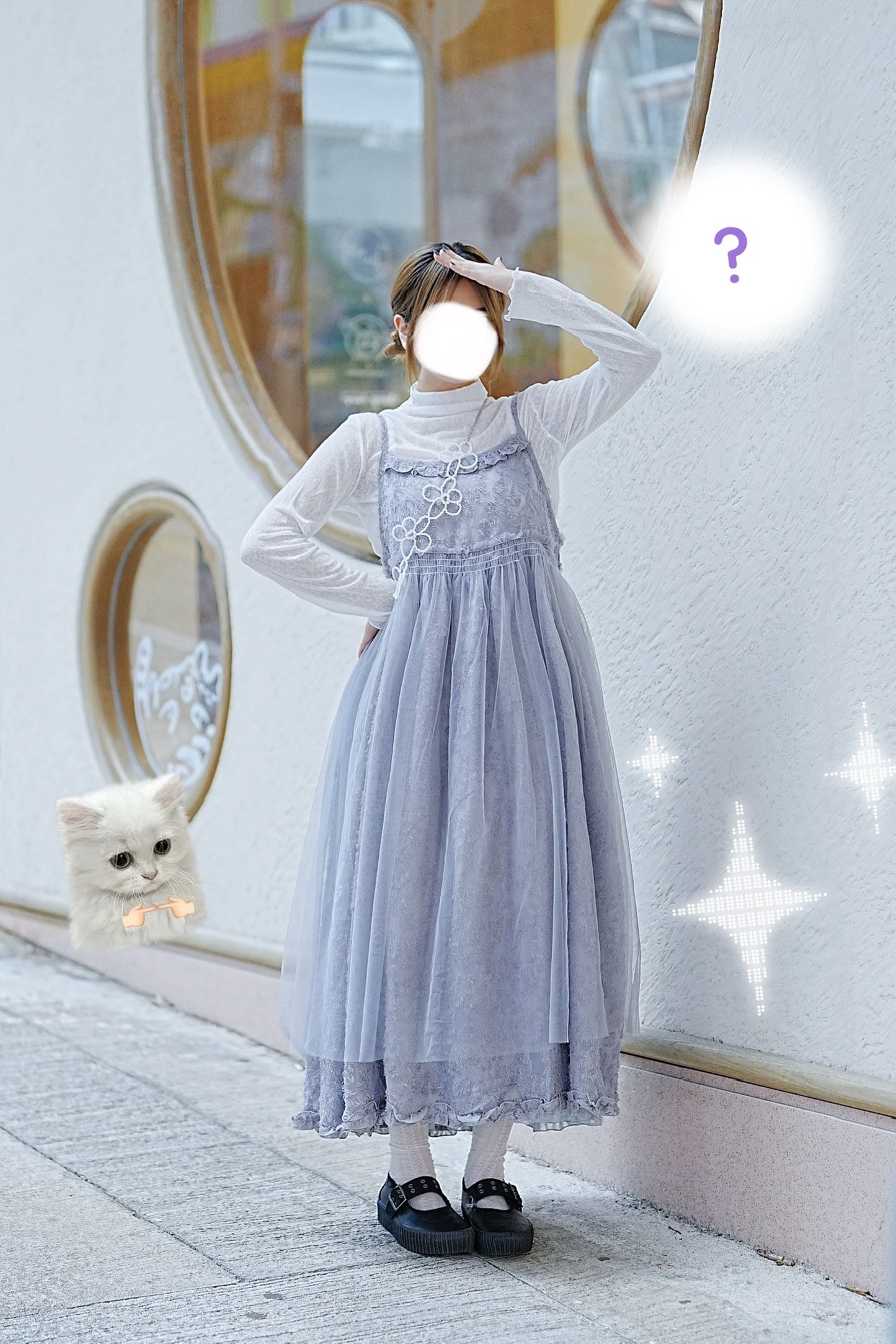 超舒服!雪花透膚TOP 四色入