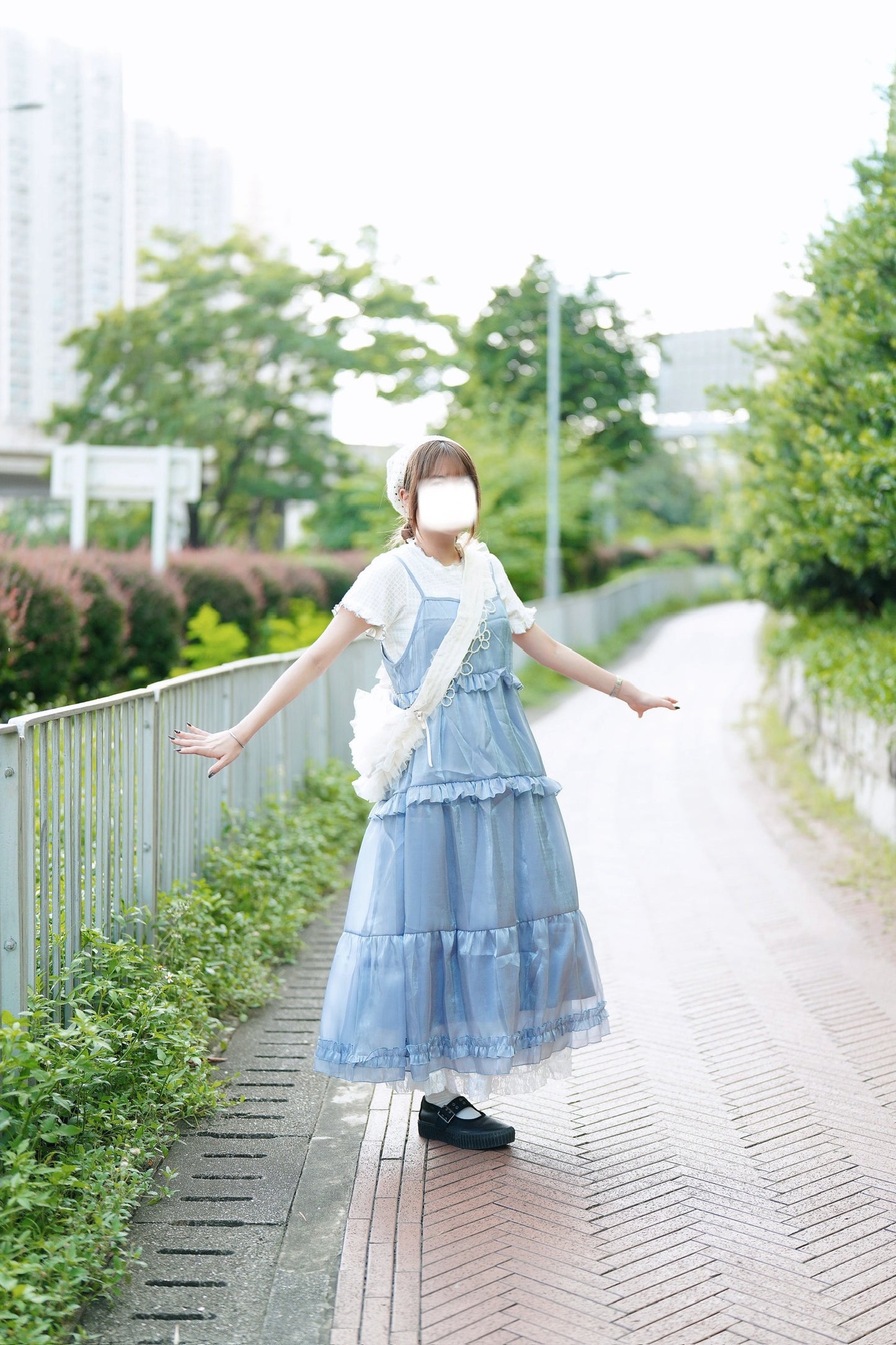 Bling bling珠光花邊ops 四色入
