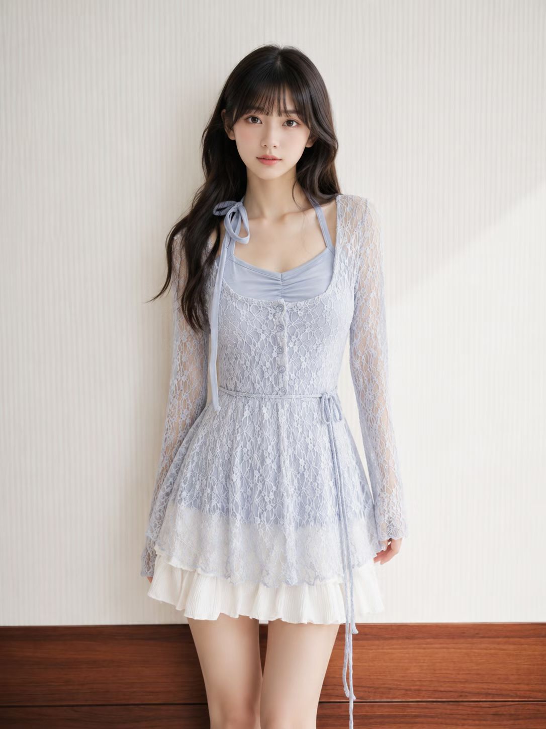 掛脖Lace Set Top 四色入