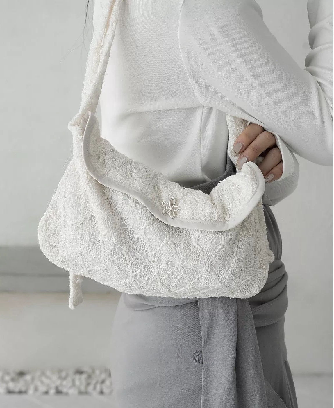 3月限定韓貨預訂95折☆ Lace Bag 三色入