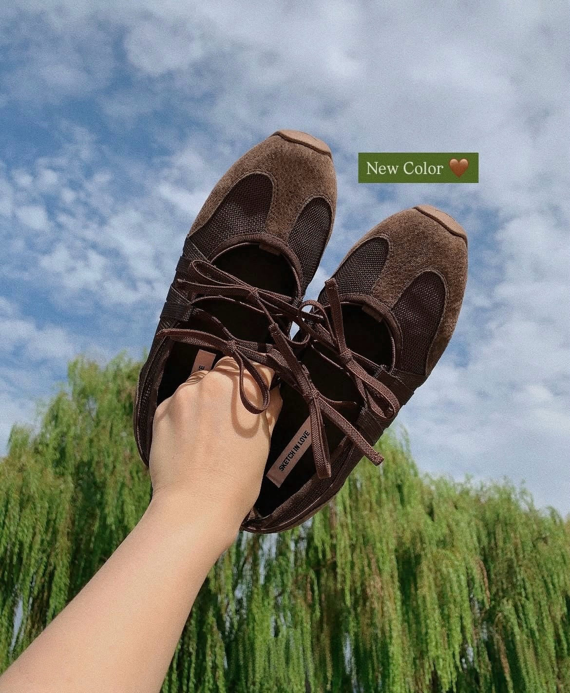 韓網大hit款式🔥！Ribbon mood ballet sneakers