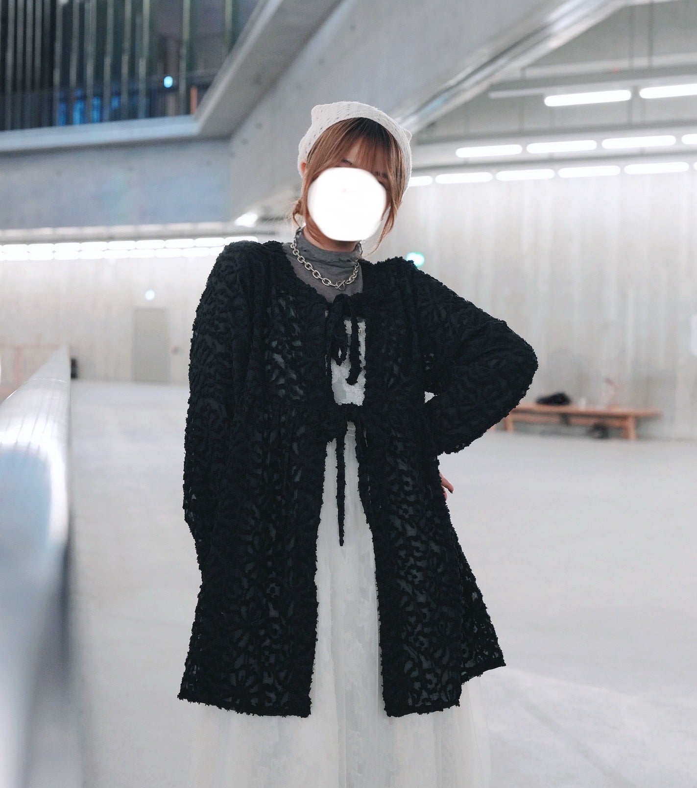 [$179優惠🔥]花花毛毛綁帶外套 三色入