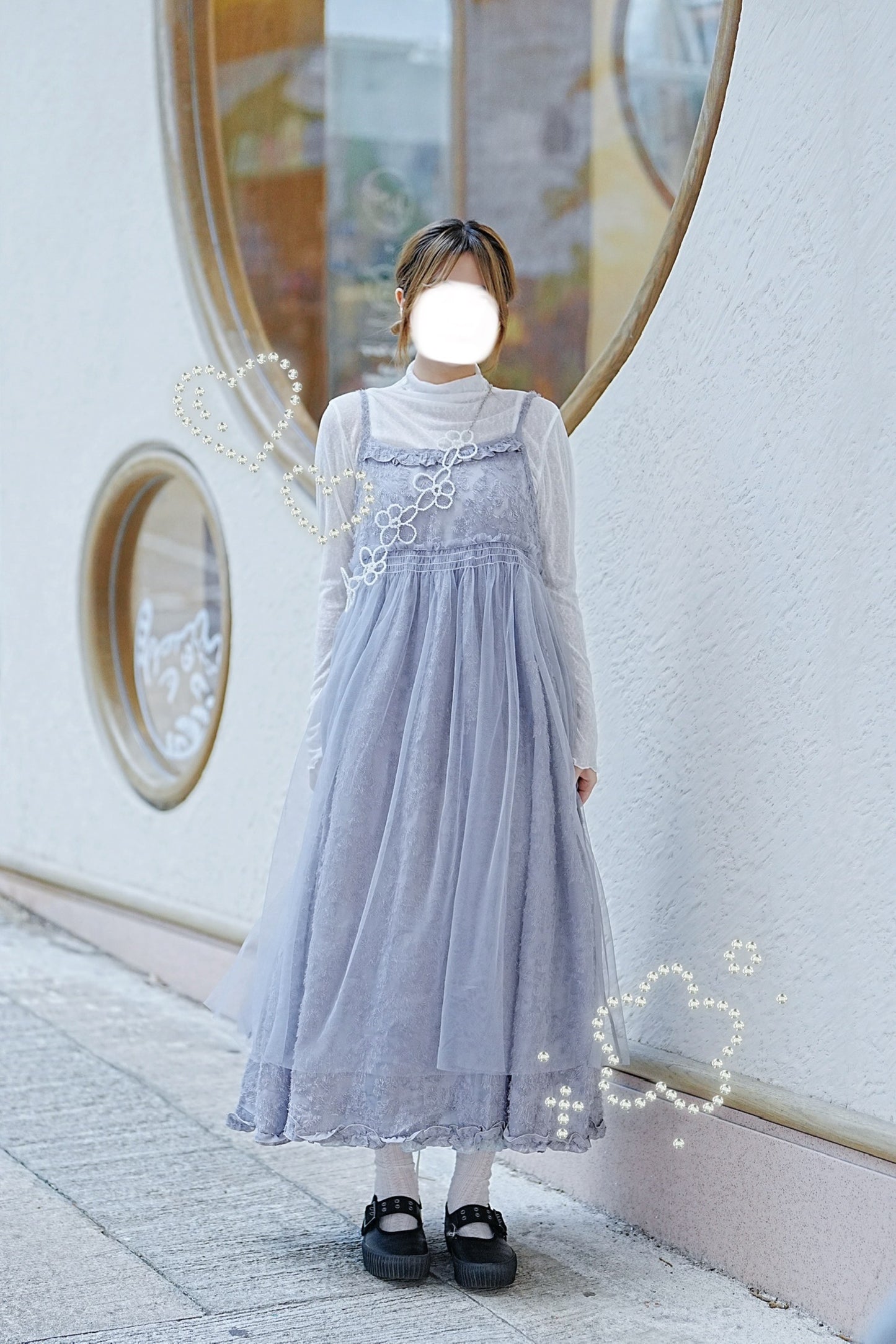 超舒服!雪花透膚TOP 四色入