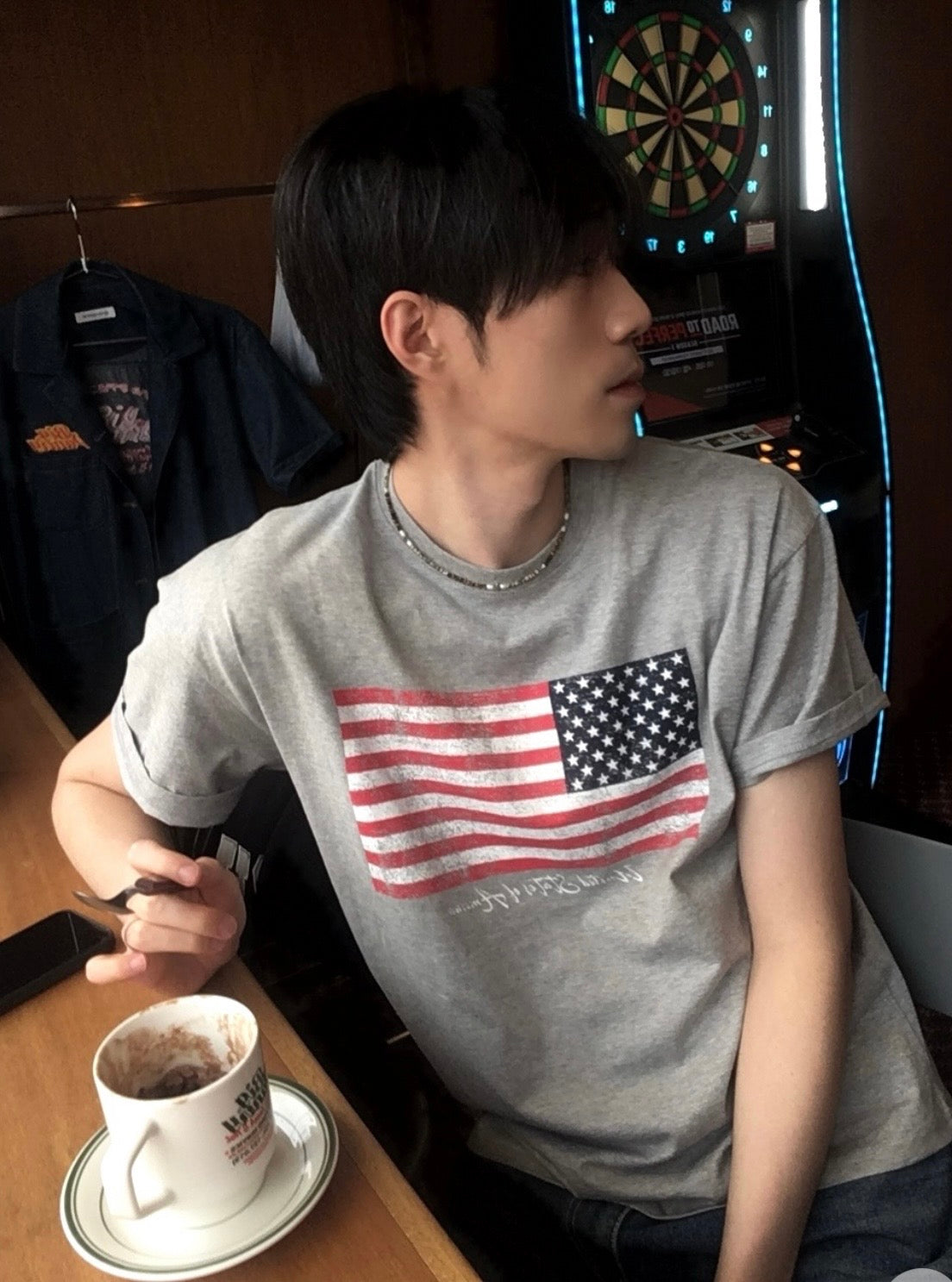 【1+1】美國國旗oversize Tee 三色入