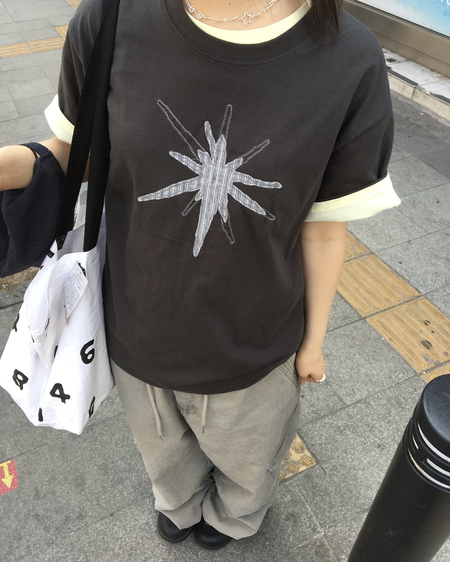 【1+1】格紋星星Tee 五色入