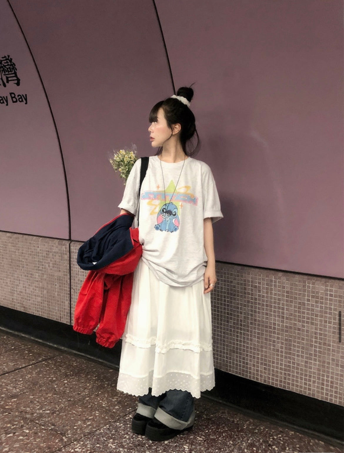 超可愛! STITCH Boxy Tee 四色入