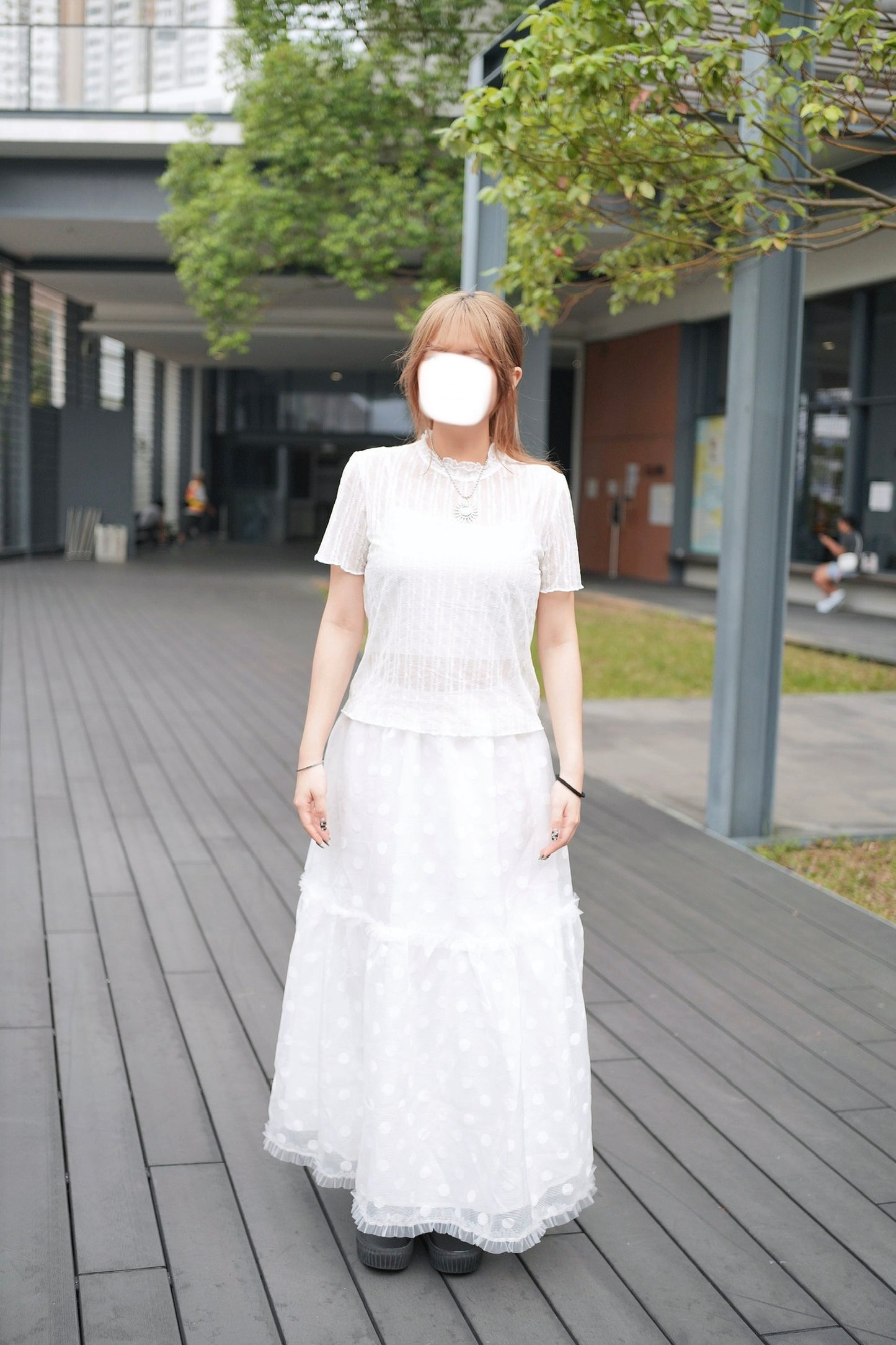Ruffle波點蛋糕裙 五色入￼￼