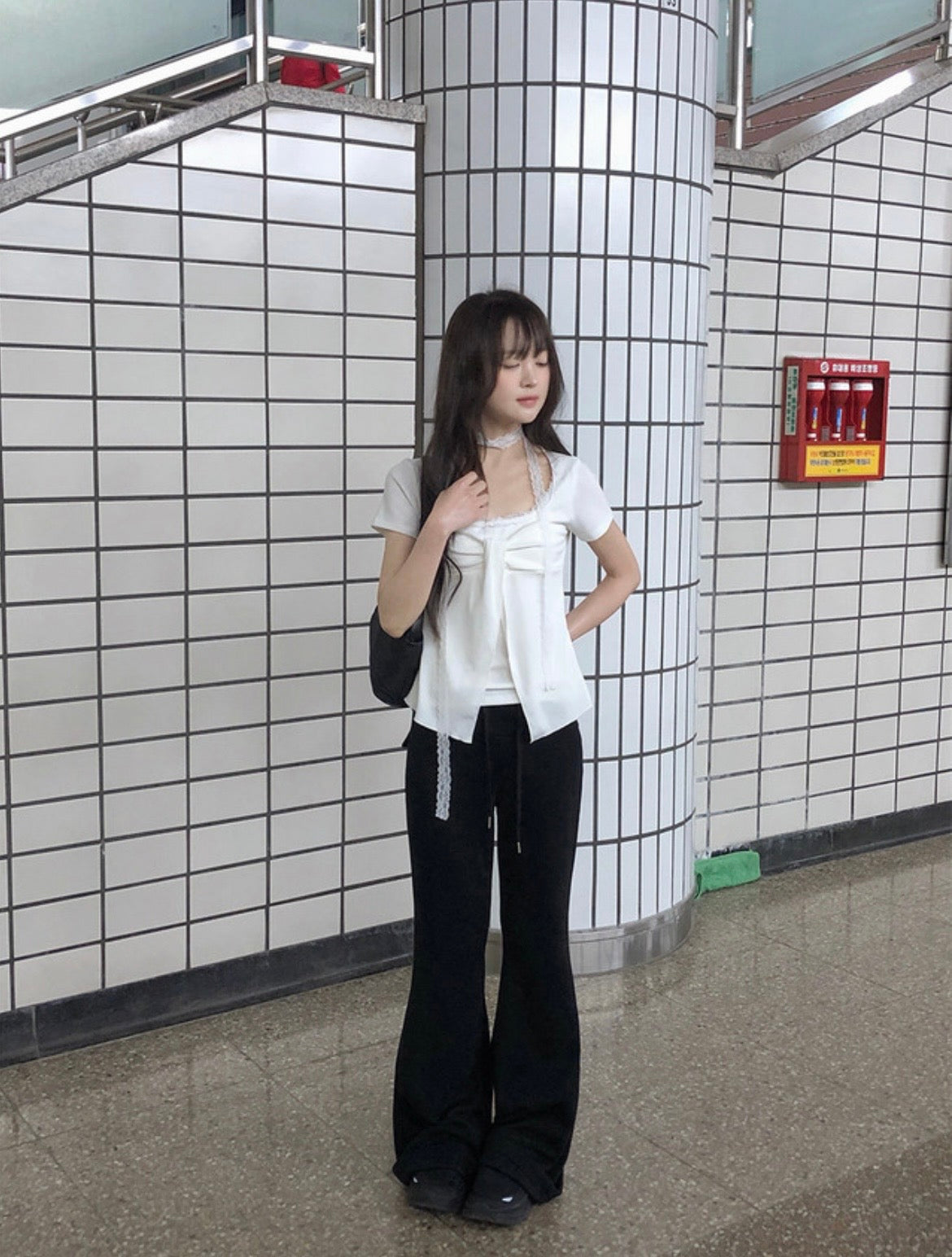 修身喇叭棉褲 五色入