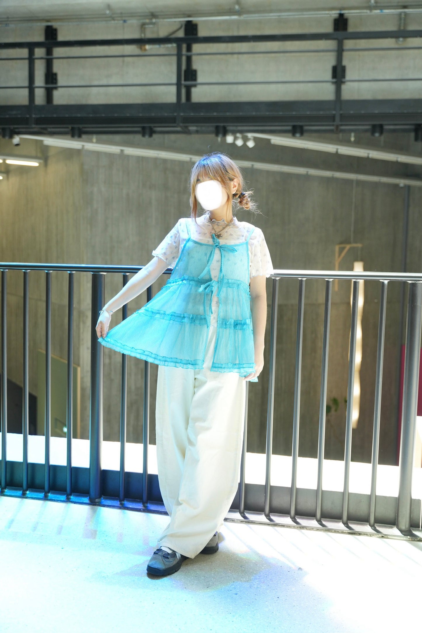 細閃暗紋花邊外撘 一色入