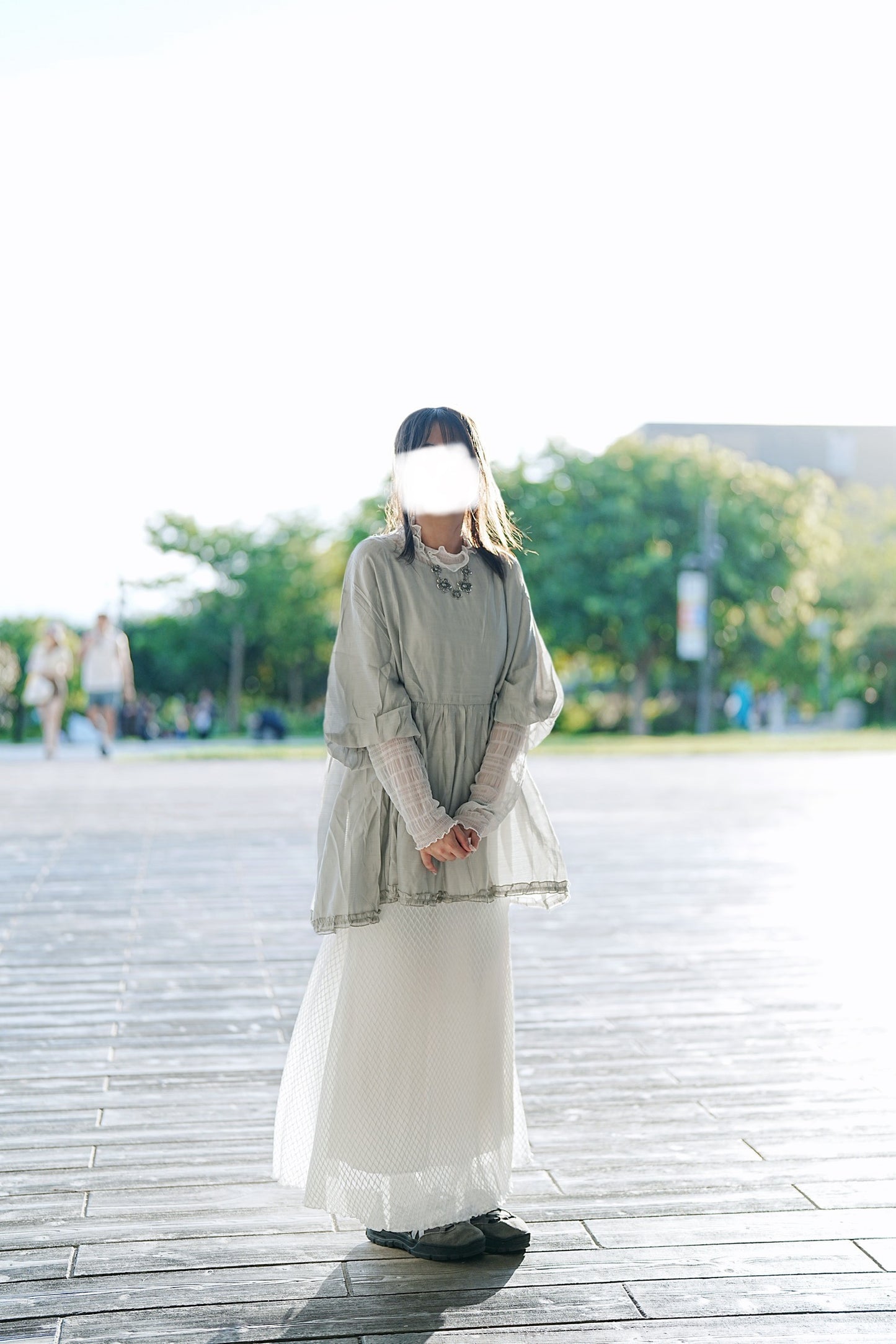 泡泡ruffle top