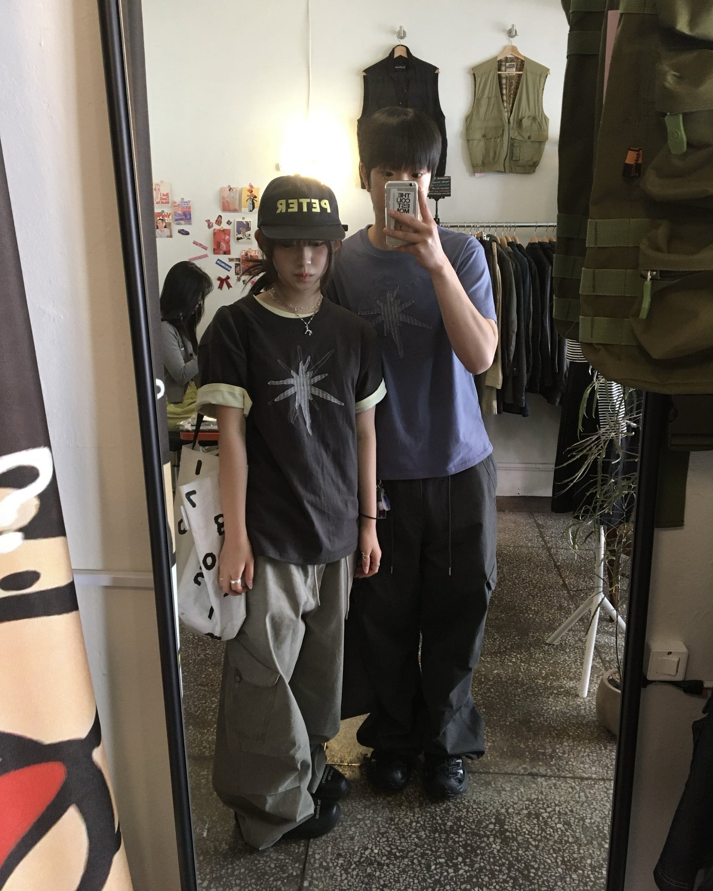 【1+1】格紋星星Tee 五色入