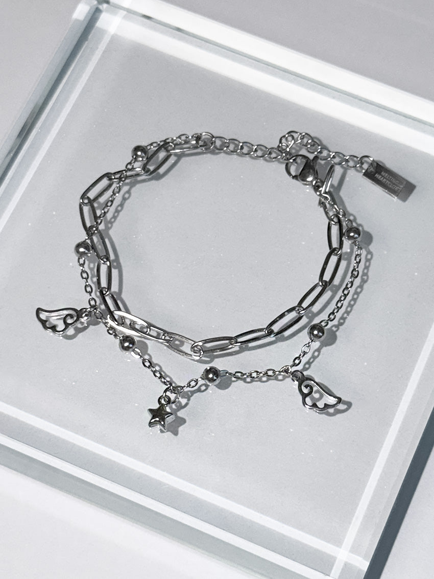 韓國MELTING HEART CLUB ANGEL WISH DROP BRACELET