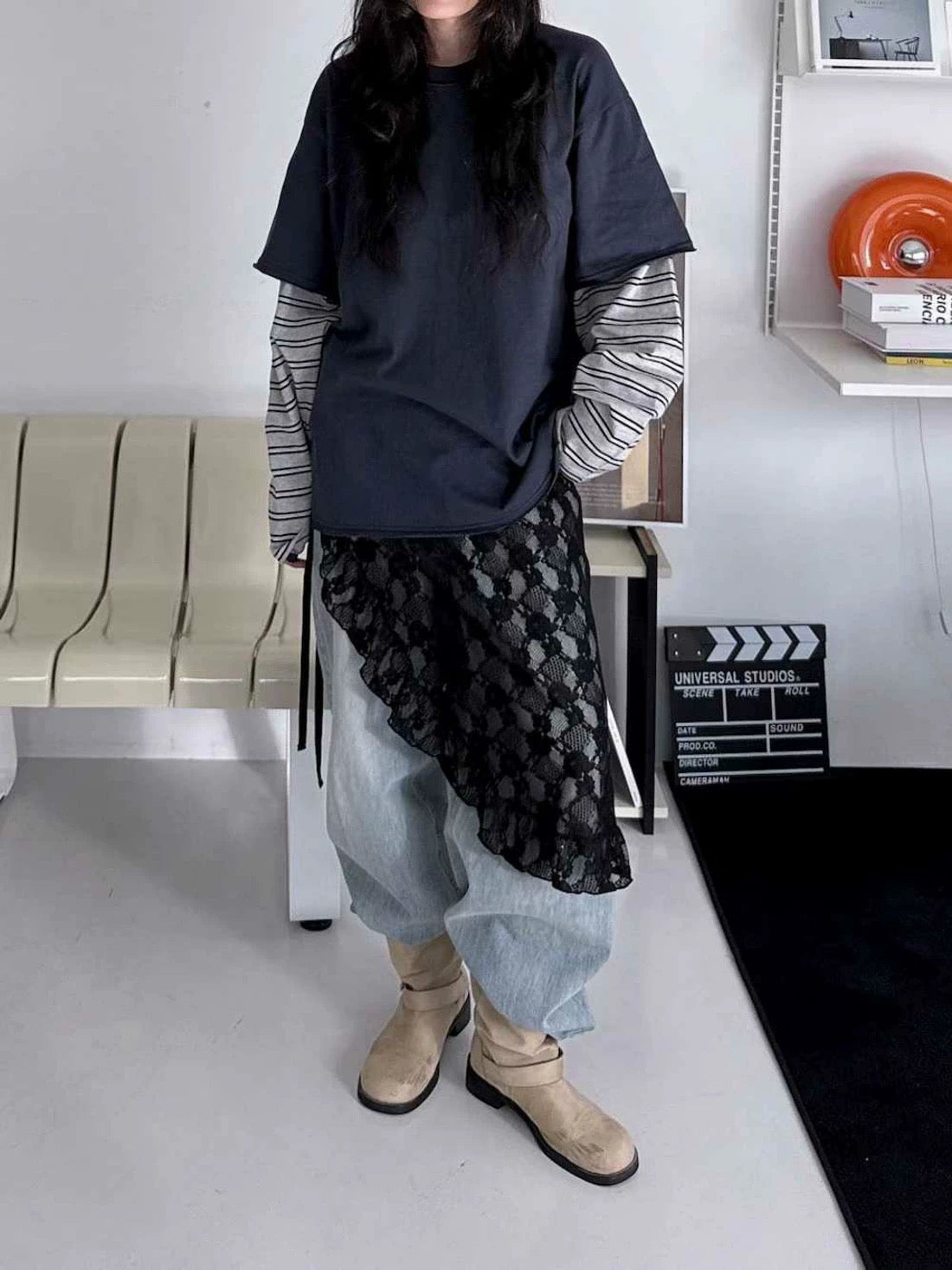 3月限定韓貨預訂95折☆ Layered Wrap Skirt 三色入