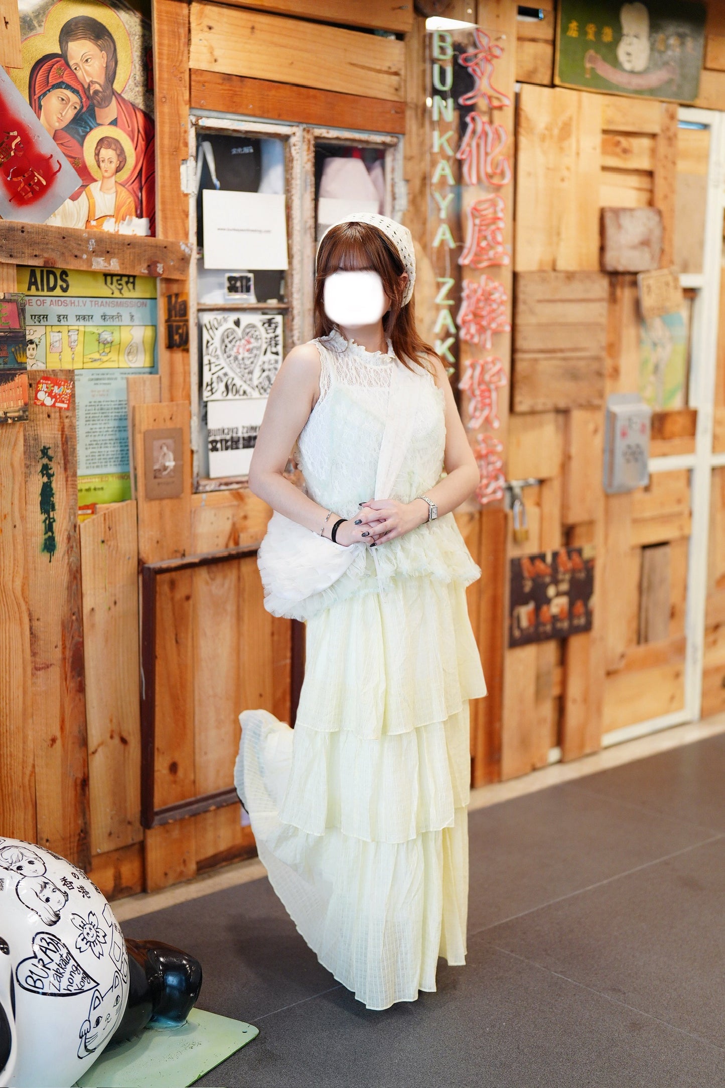 3000Followers限定優惠🔥 立體花紗吊帶 三色入
