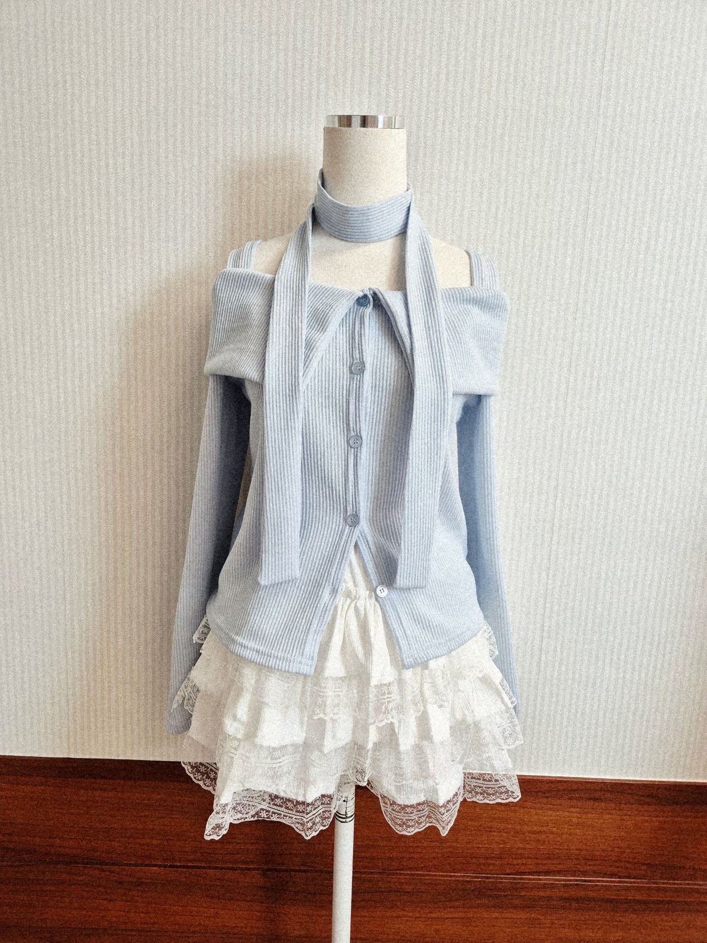 [$109系列] 3way綁帶扣鈕Top