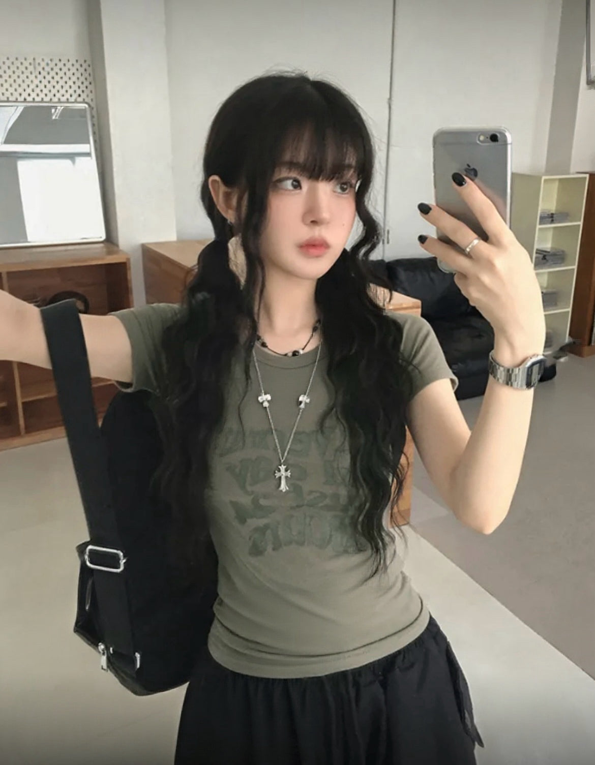 韓制字母貼身Top 三色入