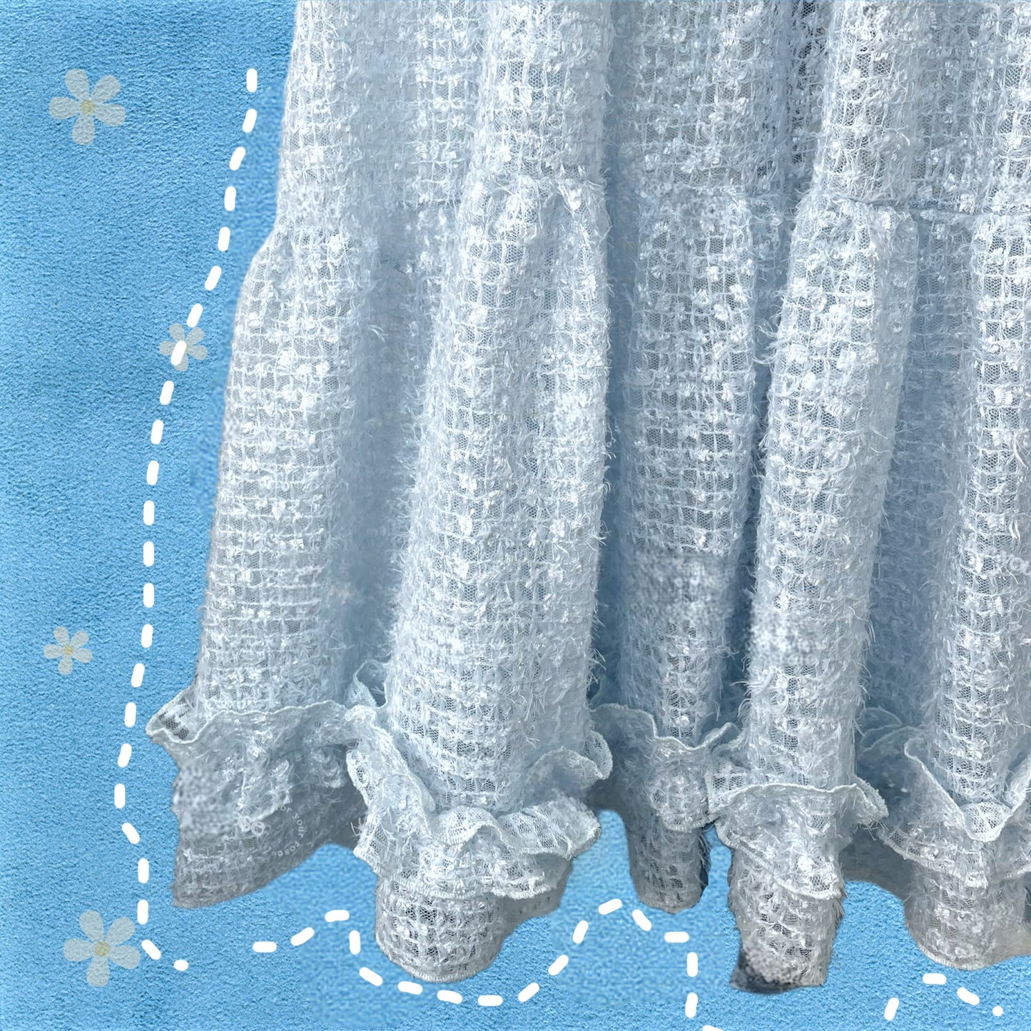 two ways兩面可穿ruffle Layer連身裙