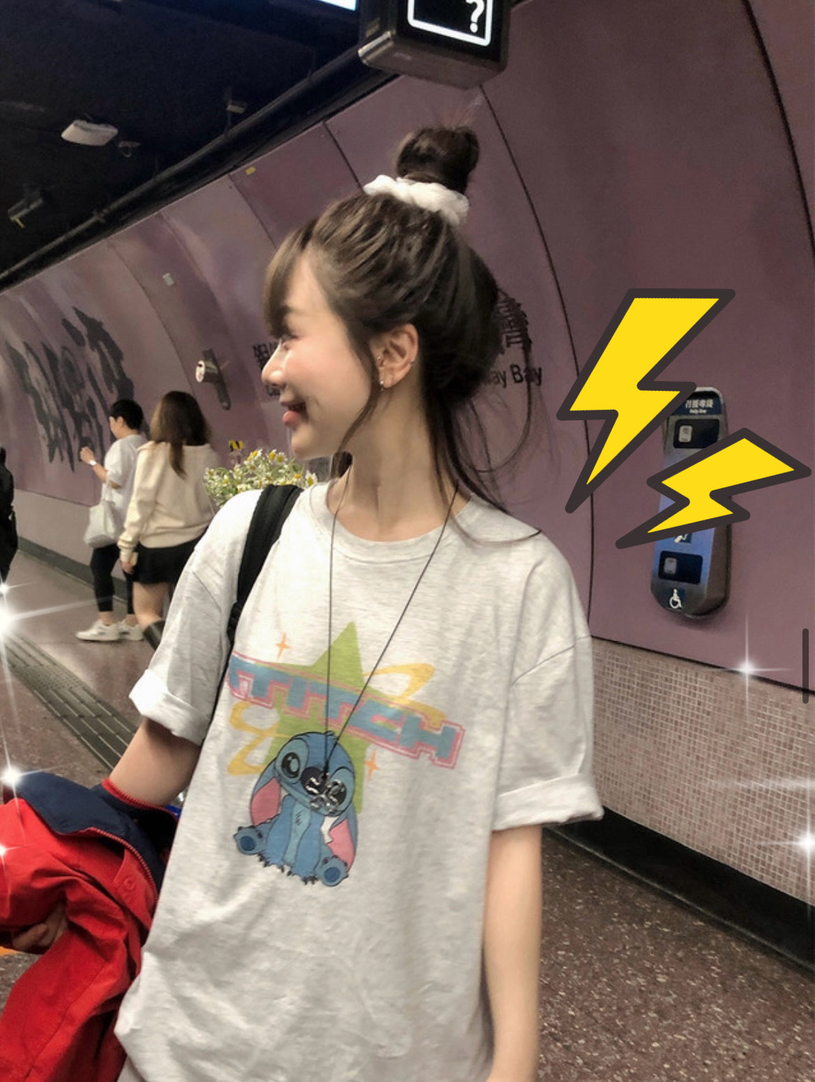 超可愛! STITCH Boxy Tee 四色入