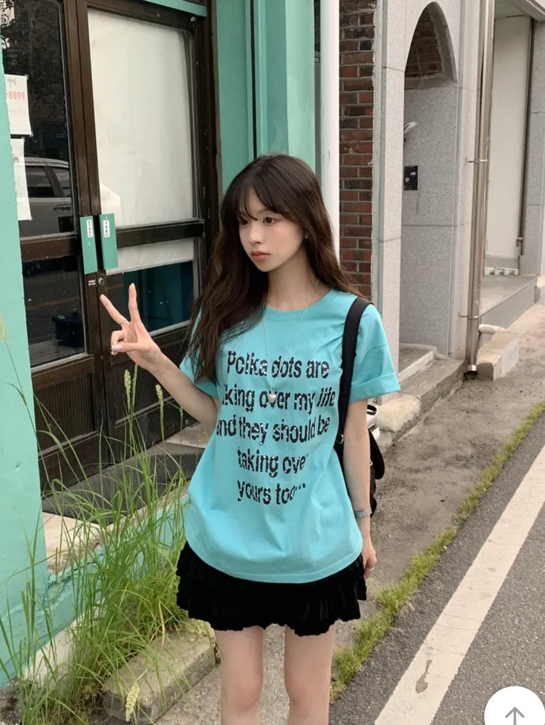 復古字母印花Tee 四色入