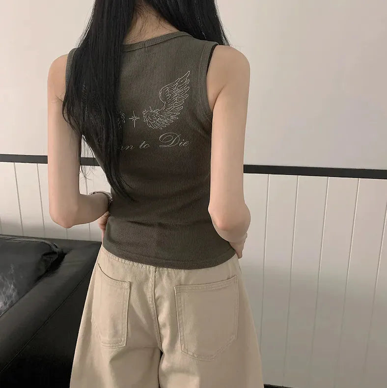 型格Pattern背心Top 四色入