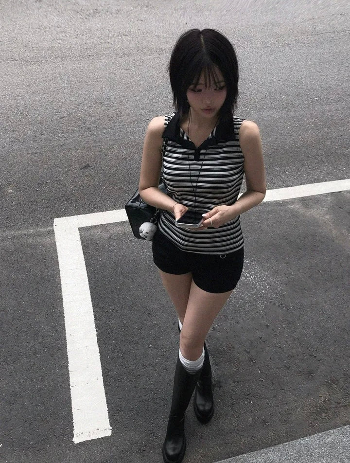 鐵環低腰短褲 四色入