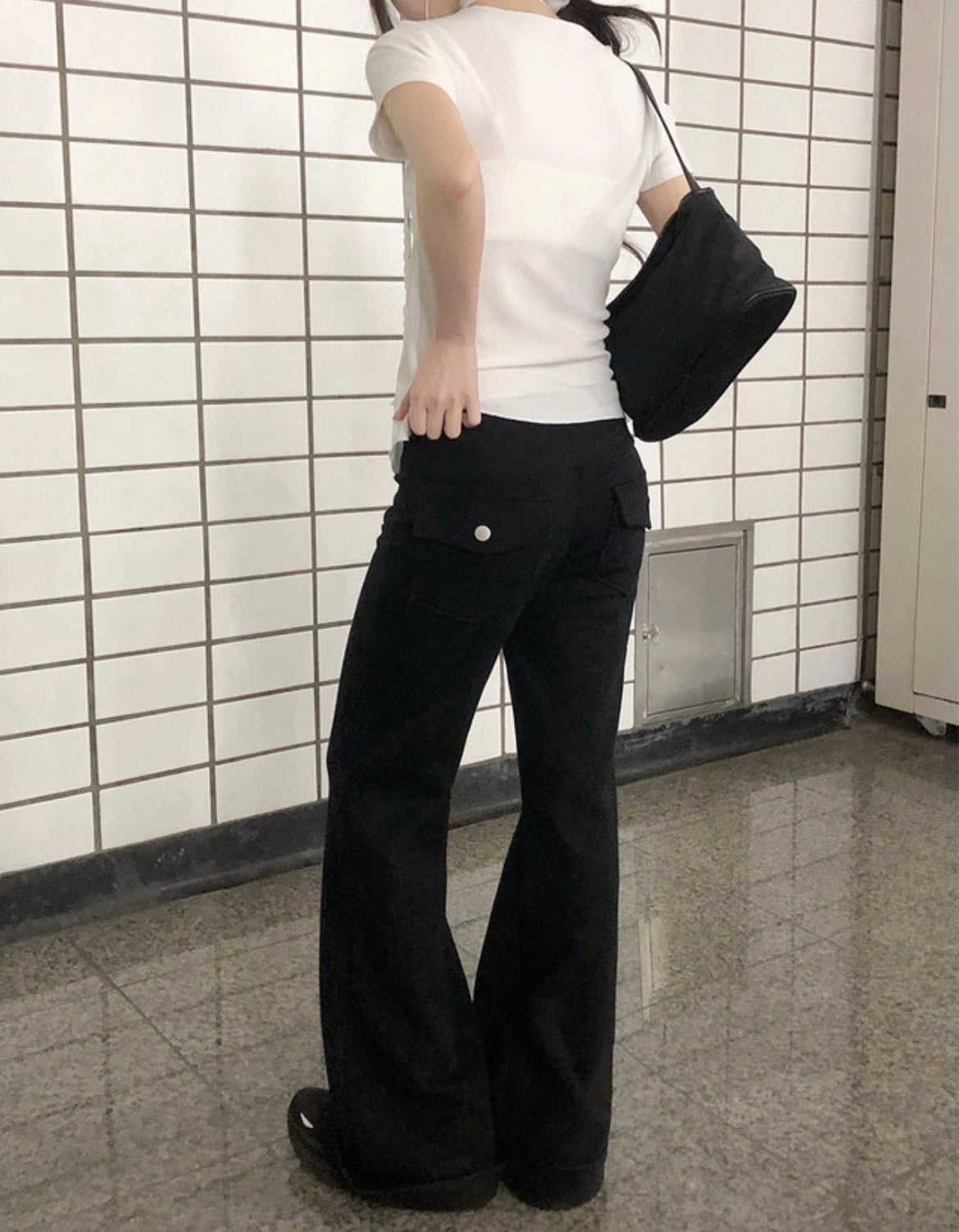 修身喇叭棉褲 五色入