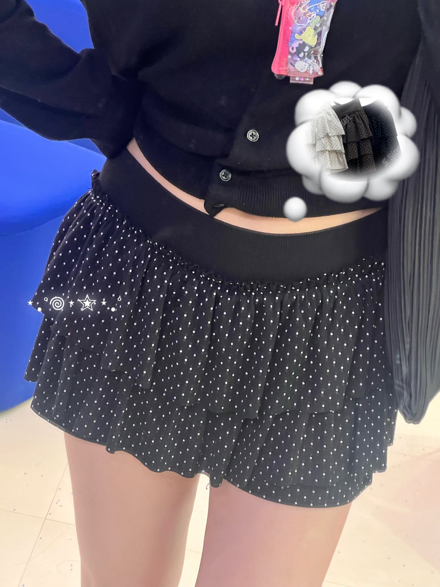 波點Layer短裙褲￼三色入￼