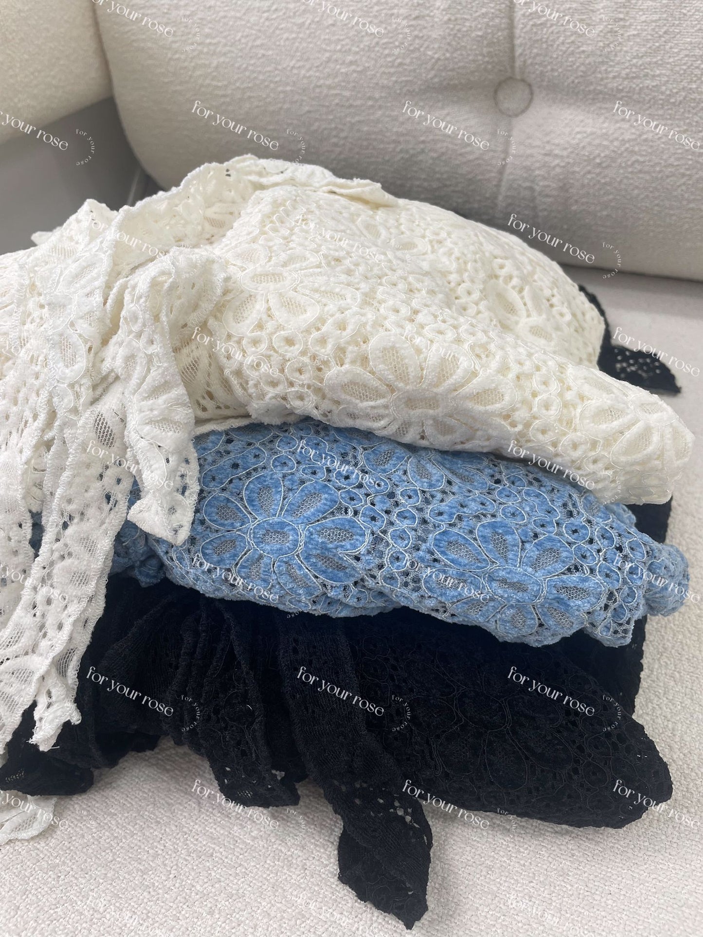 絨面花花ruffle外套 三色入