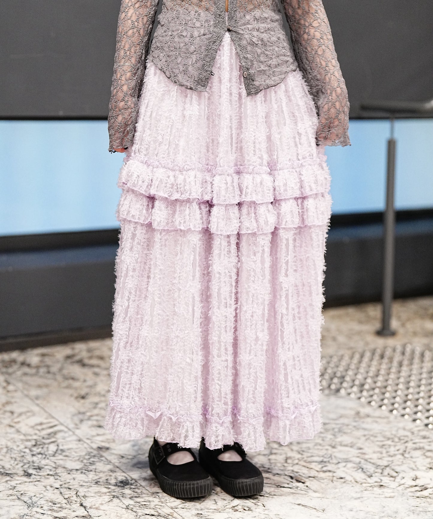 毛毛ruffle cake dress 四色入