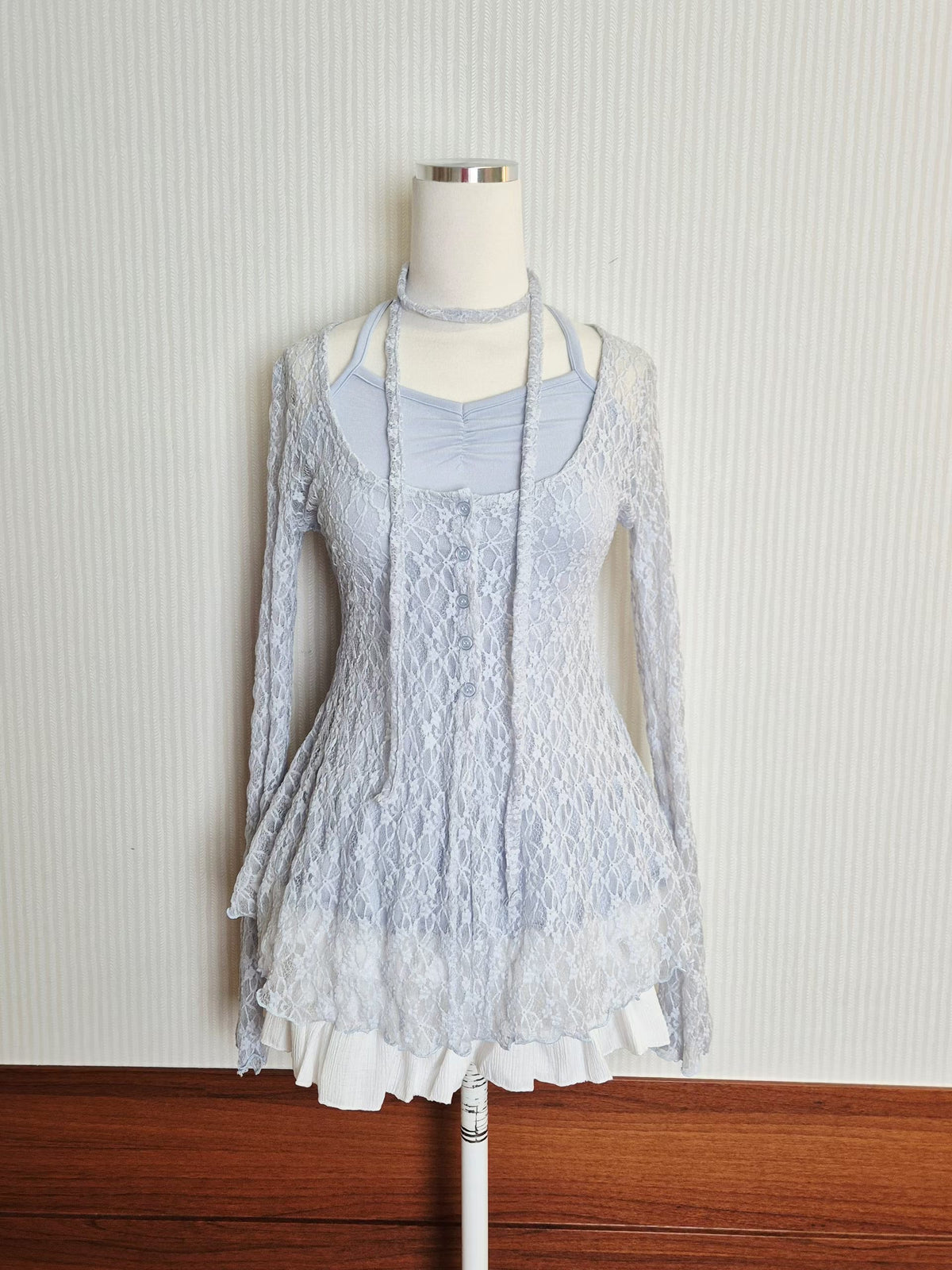 掛脖Lace Set Top 四色入