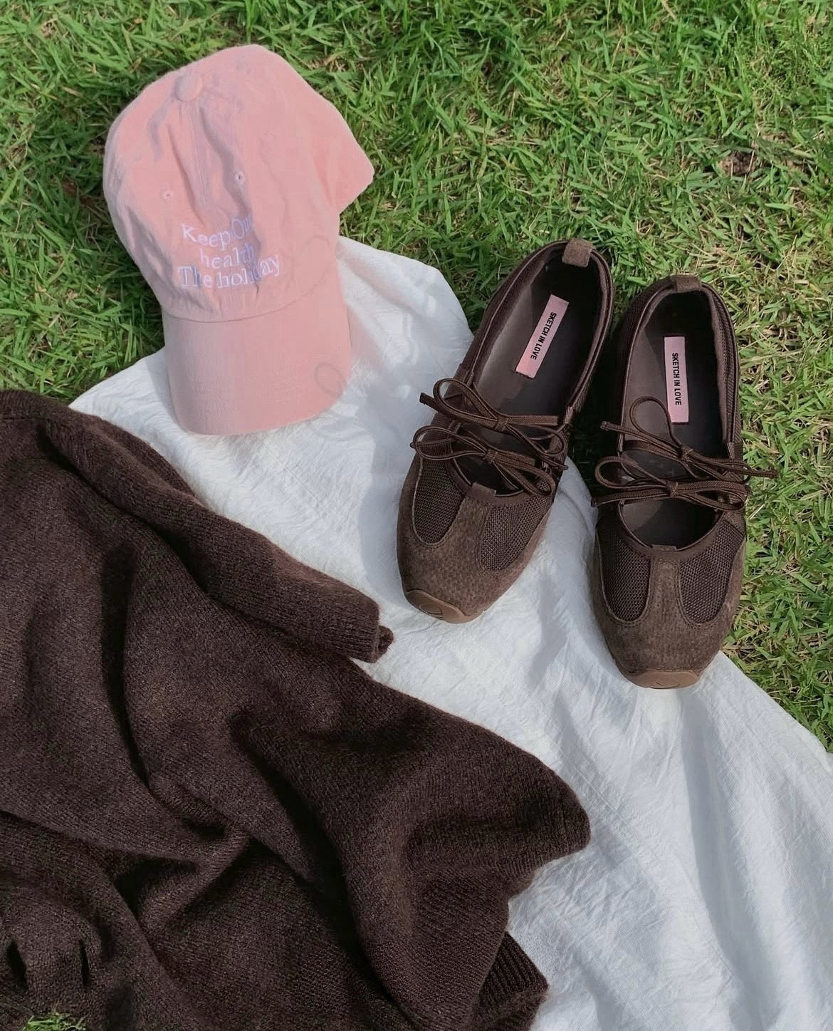 韓網大hit款式🔥！Ribbon mood ballet sneakers