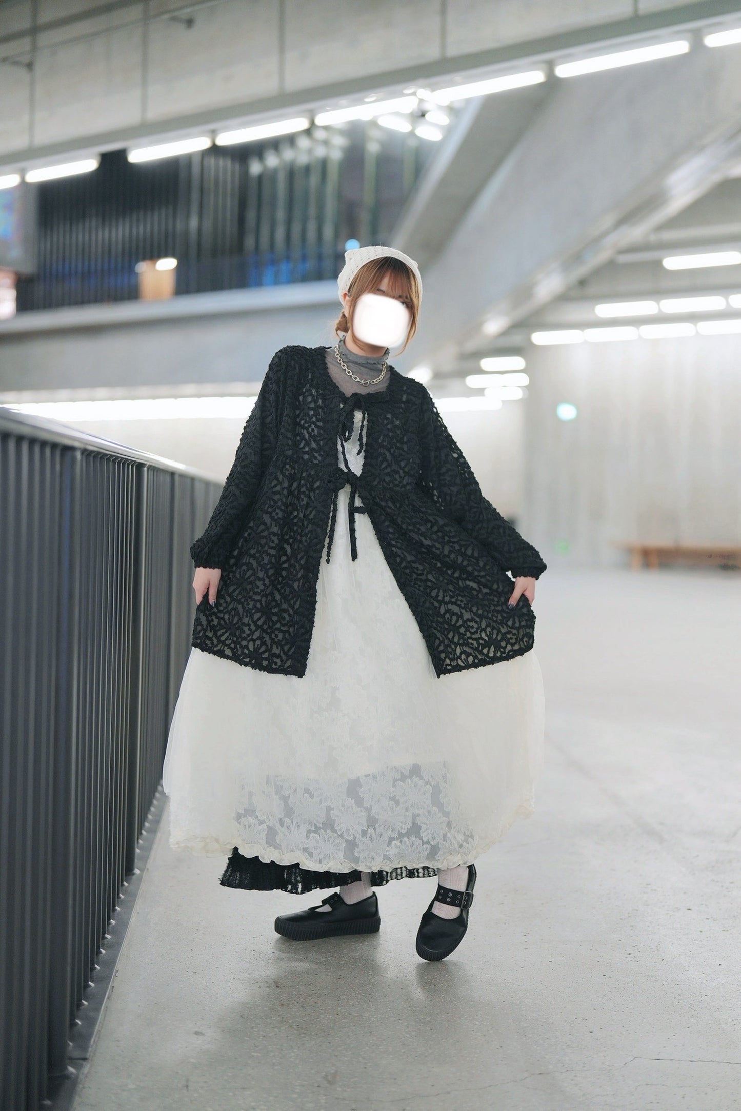 [$179優惠🔥]花花毛毛綁帶外套 三色入