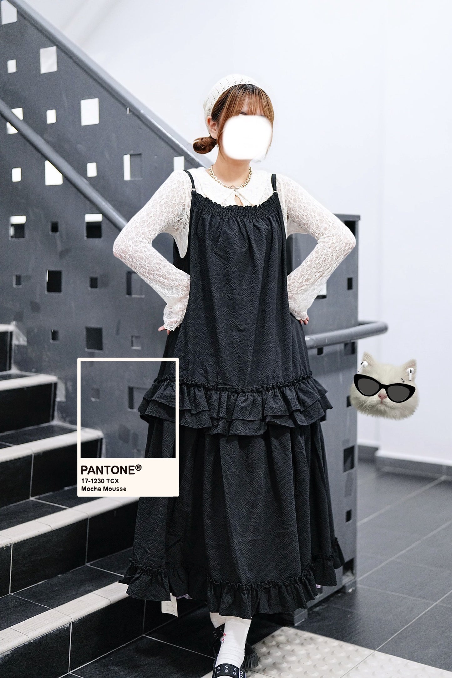 LACE POLO OUTER 四色入