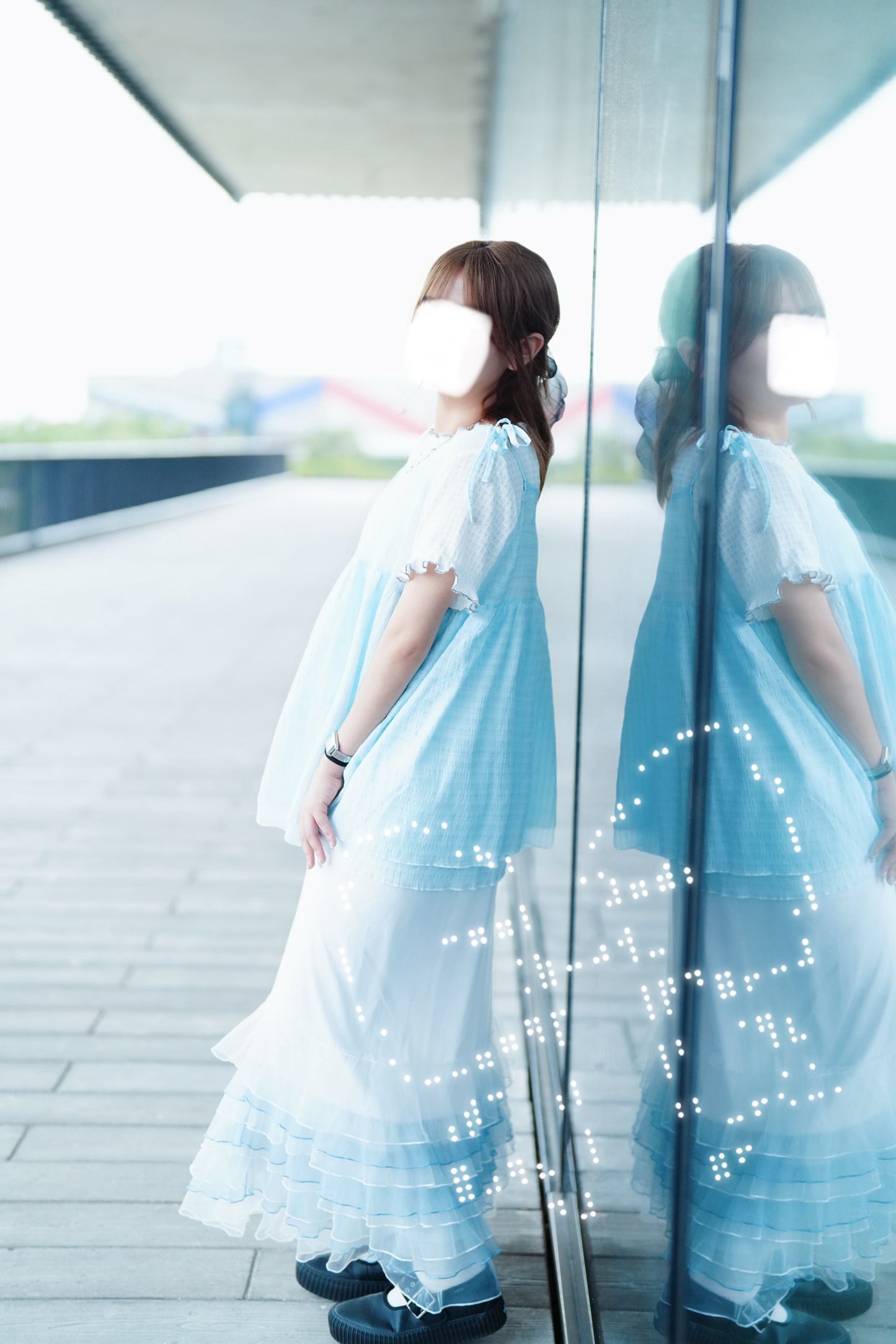 雲朵波浪半身裙