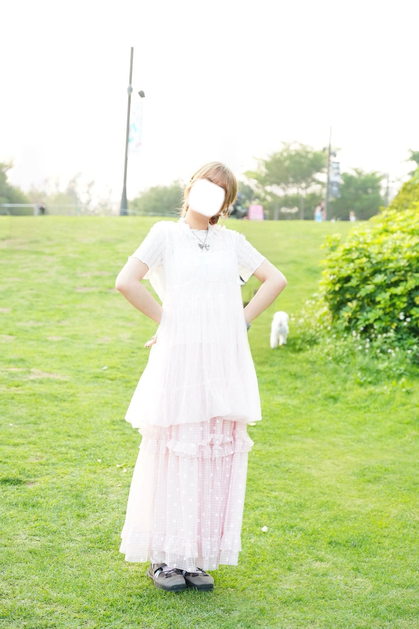 芒星花邊氣球外撘 三色入￼