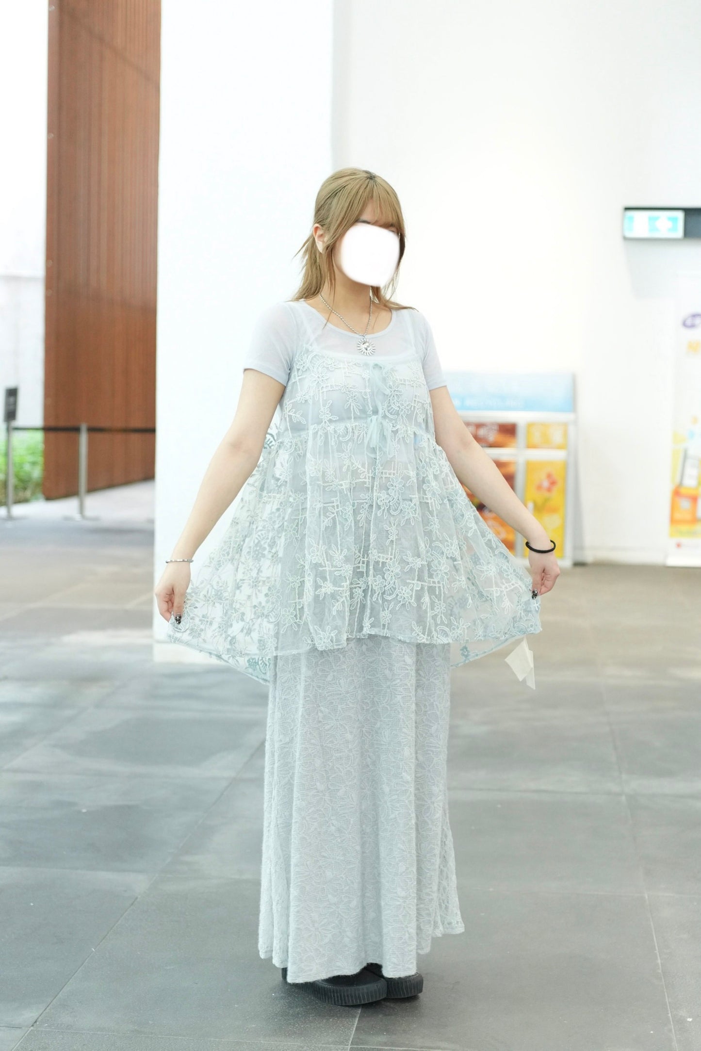 重工刺繡綁帶外撘 三色入￼