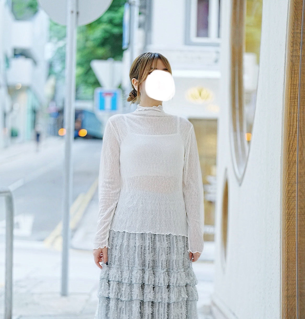 超舒服!雪花透膚TOP 四色入