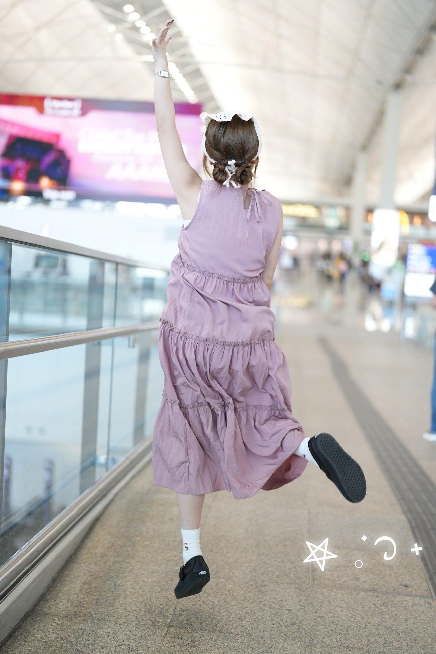 涼感背心ruffle蛋糕裙