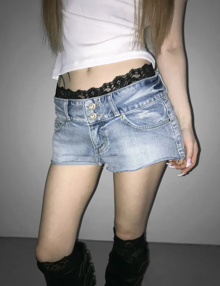 Lace邊打底褲 六色入